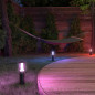Preview: Müller Licht LED Outdoor Wegeleuchte tint LED-Wegeleuchten Petunia, 3er-Set, white+color 404040