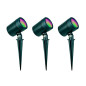 Preview: Müller Licht LED Outdoor Wegeleuchte tint LED-Gartenspots Flores, 3er-Set, Gen2, white+color 404041