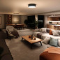 Preview: Müller Licht LED Panel tint Deckenleuchte Malea taupe, white+color 404119