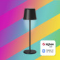 Preview: Müller Licht LED Outdoor-Leuchte tint Tischleuchte Dalia black, white+color 404135