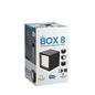 Preview: NewGarden BOX 8 BLACK LED Wand-/Deckenleuchte Eckig kabellos USB schwarz