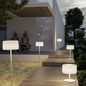 Preview: NewGarden CHLOE PLANT WOOD LED Solar Stehlampe variable Höhe Holz + RGB, Akku Innen & Außen IP65
