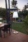 Preview: NewGarden LOLA SLIM 180 SOLAR LED Stehlampe messing 180cm + RGB, Akku, Fernbedienung Innen & Außen IP65