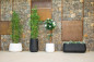 Preview: Newgarden CAMELIA High Blumentopf groß rund, hoch ø39x59cm weiss 54L outdoor