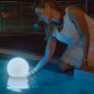 Preview: NewGarden BULY 30 LED runde Solar Terrassenleuchte im Kugel-Design 30cm Innen & Außen IP65