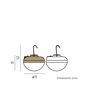 Preview: NewGarden BOMBILLA CHERRY LED Outdoor-Leuchthalbkugel, Solar, tragbar und magnetisch, dimmbar IP54
