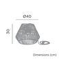 Preview: NewGarden CONTA LED Akku-Pendelleuchte, Outdoor, kabellos mit Fernbedienung, USB IP54
