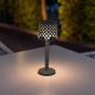 Preview: NewGarden GRETITA LED kabellose Tischlampe mit Batterie, Touch antrazit IP44