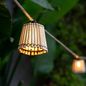 Preview: NewGarden OKINAWA LED 8m Girlanden-Lichterkette, Bambus, Jute Outdoor 10x E12 IP44