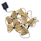 Preview: NewGarden OKINAWA LED Lichterkette Solar 8m, Bambus, Jute, Solar mit Akku, 10x E12 IP44