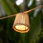 Preview: NewGarden OKINAWA LED Lichterkette Solar 8m, Bambus, Jute, Solar mit Akku, 10x E12 IP44