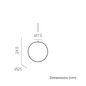 Preview: NewGarden PIANETA 25 LED Pendelleuchte 25cm, Fernbedienung, dimmbar E27 IP44