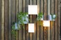 Preview: NewGarden WALLY 12 quadratisch Sensor Wandleuchte LED für Balkon und Garten Innen & Außen IP65