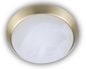Preview: Niermann LED 8W Deckenleuchte Alabaster-Glas, Messing matt, 25cm, warmweiss, Made in Germany