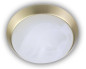 Preview: Niermann E27 Deckenleuchte Alabaster-Glas, Messing matt, 30cm, Made in Germany