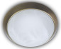 Preview: Niermann 2x E27 Deckenleuchte Alabaster-Glas, Altmessing, 40cm, Made in Germany