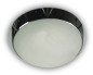 Preview: Niermann 2x E27 Deckenleuchte Alabaster-Glas, Chrom, 40cm, HF Sensor, Made in Germany
