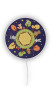 Preview: Niermann Waldtiere Wandleuchte E14 Weiß, Blau Made in Germany