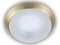 Preview: Niermann E14 Deckenleuchte Schliffglas satiniert, Messing matt, 25cm, Made in Germany