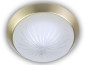 Preview: Niermann LED 12W Deckenleuchte Schliffglas satiniert, Messing matt, 35cm, warmweiss, Made in Germany