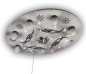 Preview: Niermann Gothic LED Deckenleuchte 5fach E14 Multicolor, Bunt Made in Germany