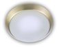 Preview: Niermann LED 8W Deckenleuchte satiniert Glas Klarrand, Messing matt, 25cm, warmweiss, Made in Germany