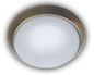 Preview: Niermann LED 8W Deckenleuchte satiniert Glas Klarrand, Altmessing, 25cm, warmweiss, Made in Germany
