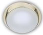 Preview: Niermann LED 14W Deckenleuchte satiniert Glas Klarrand, Messing poliert, 40cm, HF Sensor, warmweiss, Made in Germany