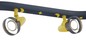 Preview: Niermann Mond&Sterne Deckenleuchte-Leiste 4fach GU10 Blau, Gelb Made in Germany