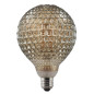 Preview: Nordlux Avra Glasfliesen-Optik LED Lampe E27 2W 2200K extra-warmweiss Rauchglas 1429070
