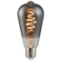 Preview: Nordlux LED Lampe Filament Deco Spiral E27 dimmbar 5W 1800K extra-warmweiss Rauchglas 2080072747