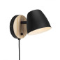 Preview: Nordlux Theo Wandleuchte GU10 schwenkbar Schwarz 2112631003