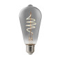 Preview: Nordlux 2280022747 SmartE27 ST64 LED E27 Leuchtmittel 4,7W Dimmbar Extra-warmweiss Rauchfarben