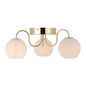 Preview: Nordlux Franca Deckenleuchte 3x E14 Glas-Deckenlampe Messing 2312506035