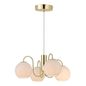 Preview: Nordlux Franca Glas-Pendelleuchte 4xE14 Messing Pendellampe 2312543035