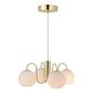 Preview: Nordlux Franca Glas-Pendelleuchte 4xE14 Messing Pendellampe 2312543035