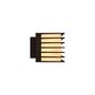 Preview: Nordlux Fluctus 28 Wandleuchte E27 IP44 Schwarz 2318231003
