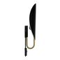 Preview: Nordlux Spargo Wandleuchte E27 indirekte Wandlampe mit Schalter Schwarz/Messing 2320361003