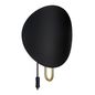 Preview: Nordlux Spargo Wandleuchte E27 indirekte Wandlampe mit Schalter Schwarz/Messing 2320361003