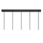 Preview: Nordlux 2410483003 TILO 5-Spot GU10 Pendelleuchte Schwarz