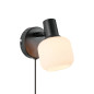 Preview: Nordlux MILFORD Mini Wandleuchte E14 Schwarz 2412631003