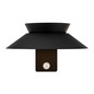 Preview: Nordlux JUSTINA Solar LED Aussen-Wandleuchte Warmweiss 5W Schwarz IP44 2418071003