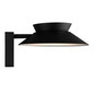 Preview: Nordlux JUSTINA Solar LED Aussen-Wandleuchte Warmweiss 5W Schwarz IP44 2418071003