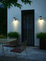 Preview: Nordlux JUSTINA Solar LED Aussen-Wandleuchte Warmweiss 5W Schwarz IP44 2418071003