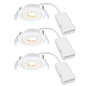 Preview: Nordlux 2510310101 Monolo 3-Kit LED Einbaustrahler 4,8W Dimmbar Warmweiss Weiss