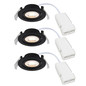 Preview: Nordlux 2510310103 Monolo 3-Kit LED Einbaustrahler 4,8W Dimmbar Warmweiss Schwarz