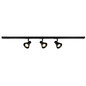 Preview: Nordlux 2510399903 EIK Link 3-Spot + 1m GU10 Schienensystem Schwarz