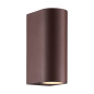 Preview: Nordlux 2518021009 Dion Double GU10 Wandleuchte Dimmbar Rost IP44