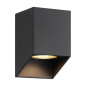 Preview: Nordlux 2518451003 NICO Square 12 GU10 Wandleuchte Dimmbar Schwarz IP54