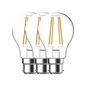 Preview: Nordlux 3er-Set LED Lampe Filament E27 7,8W 2700K warmweiss Klar 5181001323